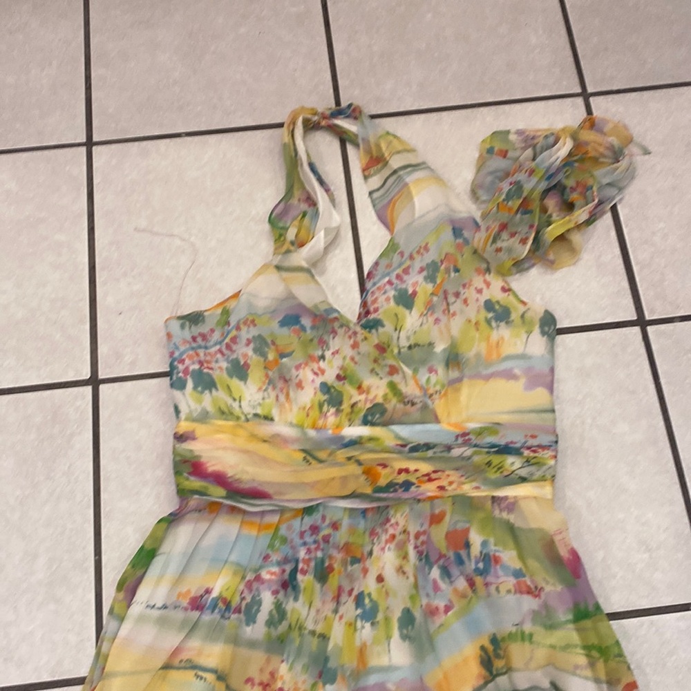 Maggy London silk halter dress